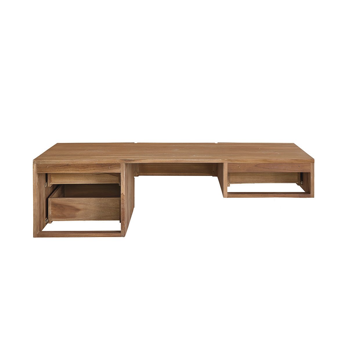 Meuble de salle de bain en teck massif 145 cm MILAN naturel, BERAH GETAH