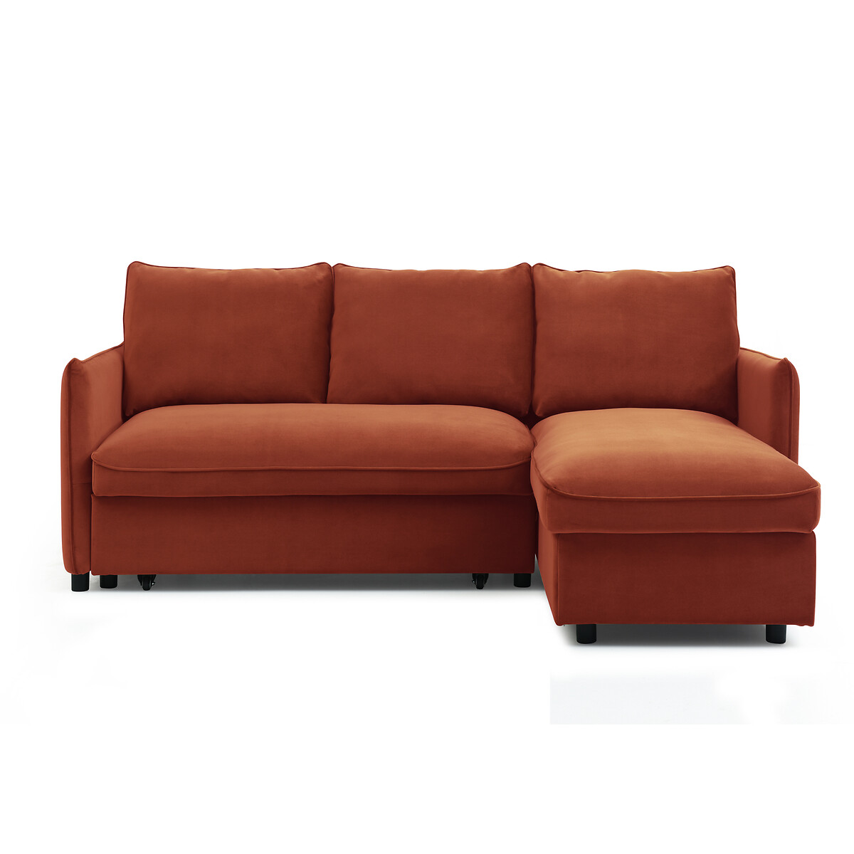 Beatrice Velvet Corner Sofa Bed orange, ÉDITÉ