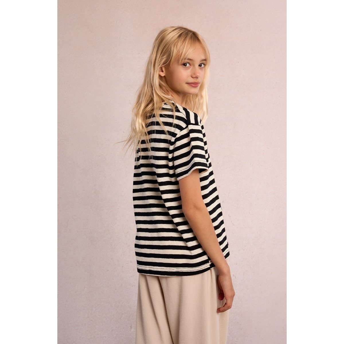 T-shirt rayé noir, MOLLY BRACKEN GIRL