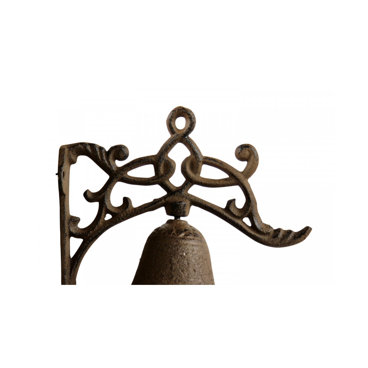 Cloche Fonte Marron 17x10.5x17.5cm marron, DECORATION D’AUTREFOIS