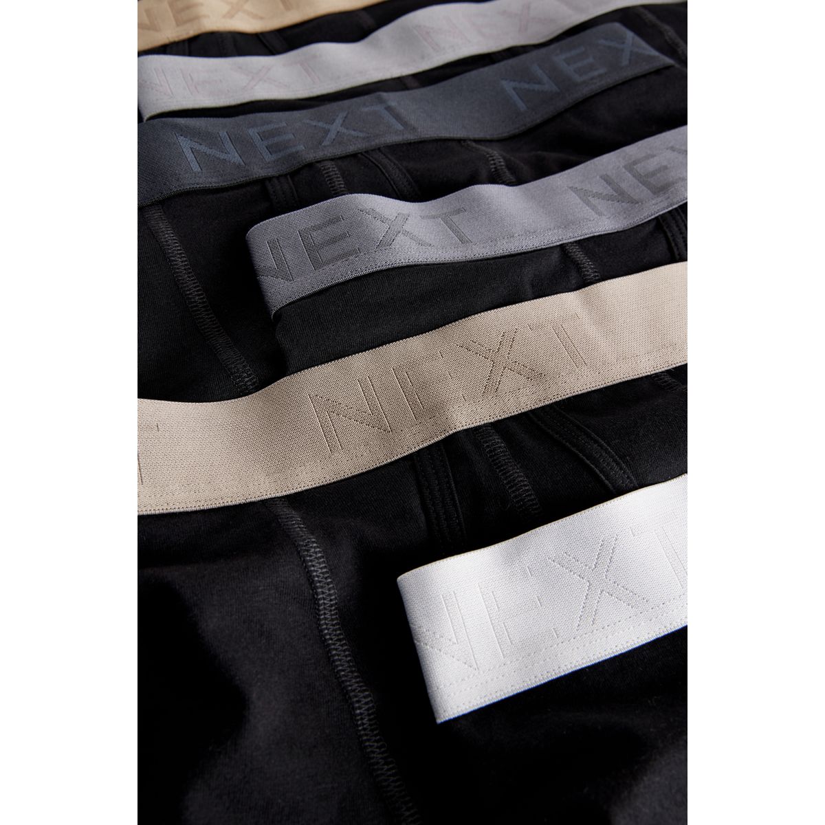 Boxer avec ouverture sur le devant, lot de 8 ceintures noires neutres, NEXT