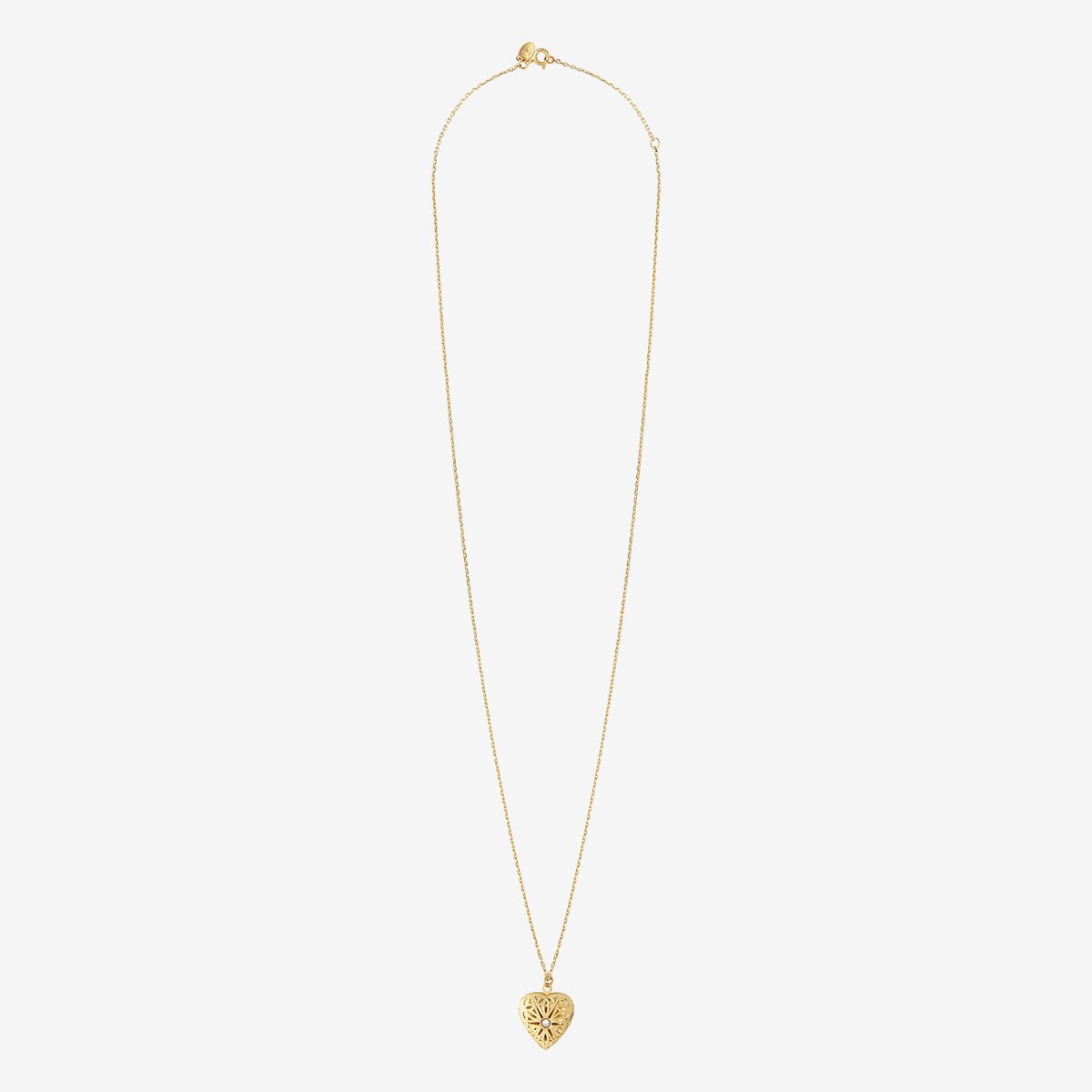 Collier doré heart - eden cristal blanc, CAROLINE NAJMAN