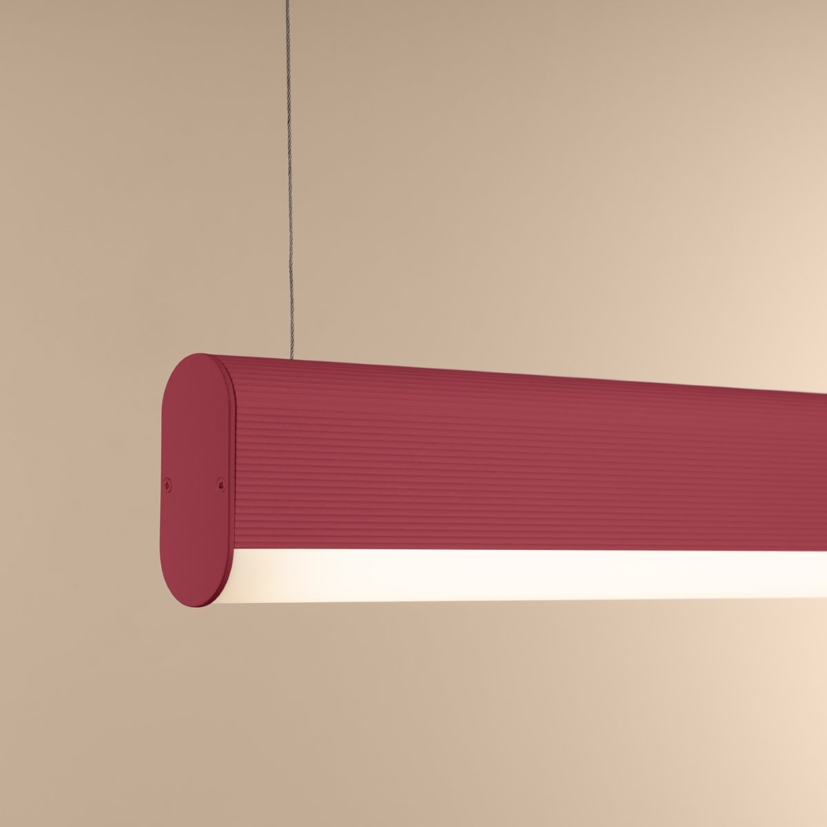 Suspension Aluminium Rose LED 1 Farge rose, EDEN