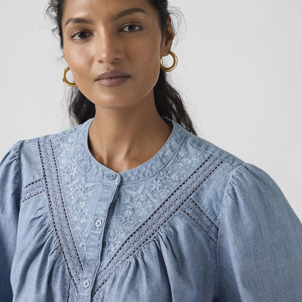 Blouse manche longue Cleo bleu - faded tide, LEVI'S