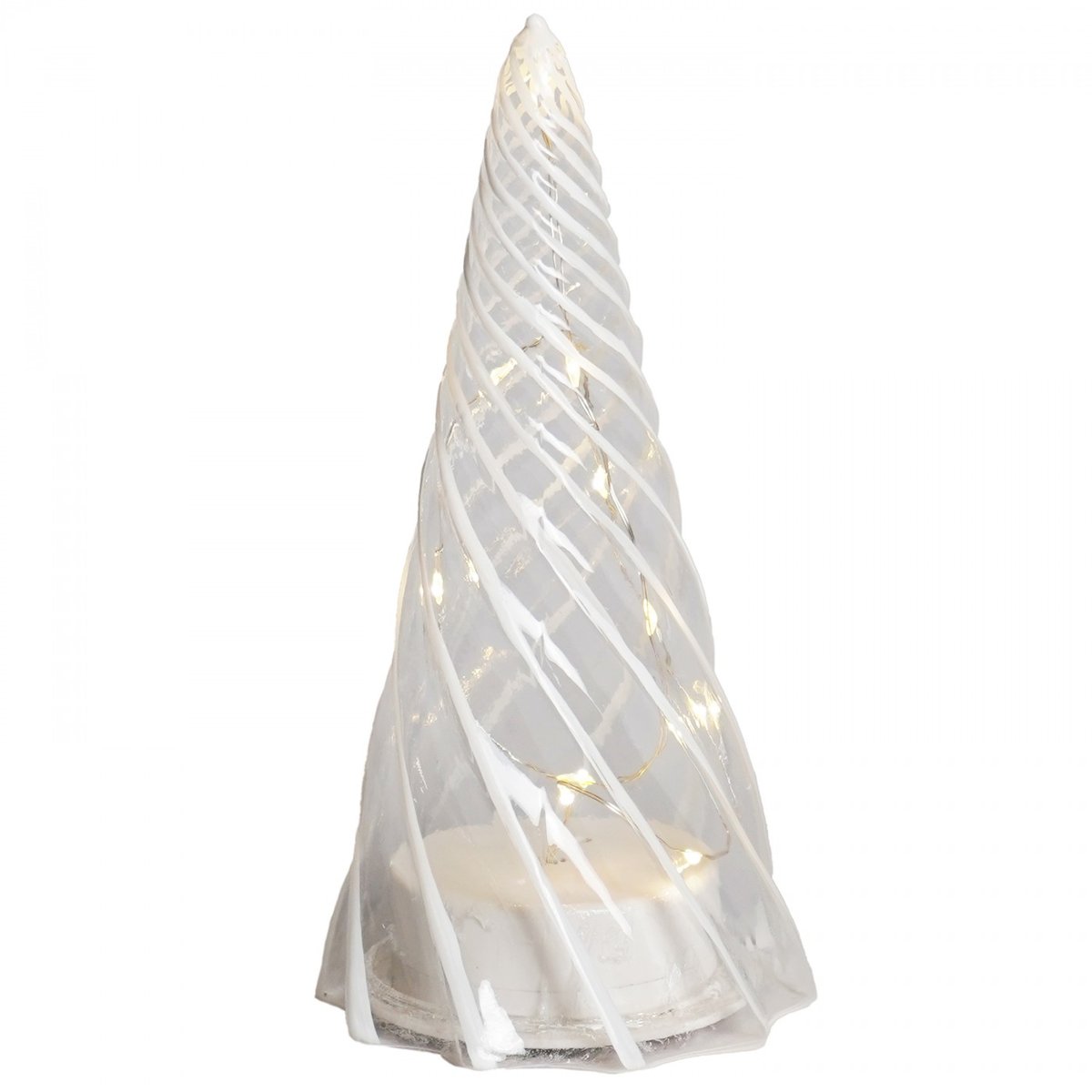 Sapin LED Vilma 23cm blanc, SIRIUS
