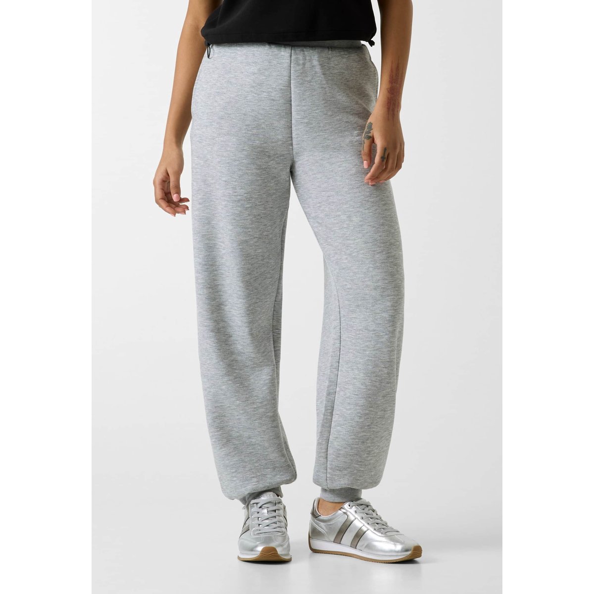 Joggers En Mélange De Viscose gris clair, GUESS