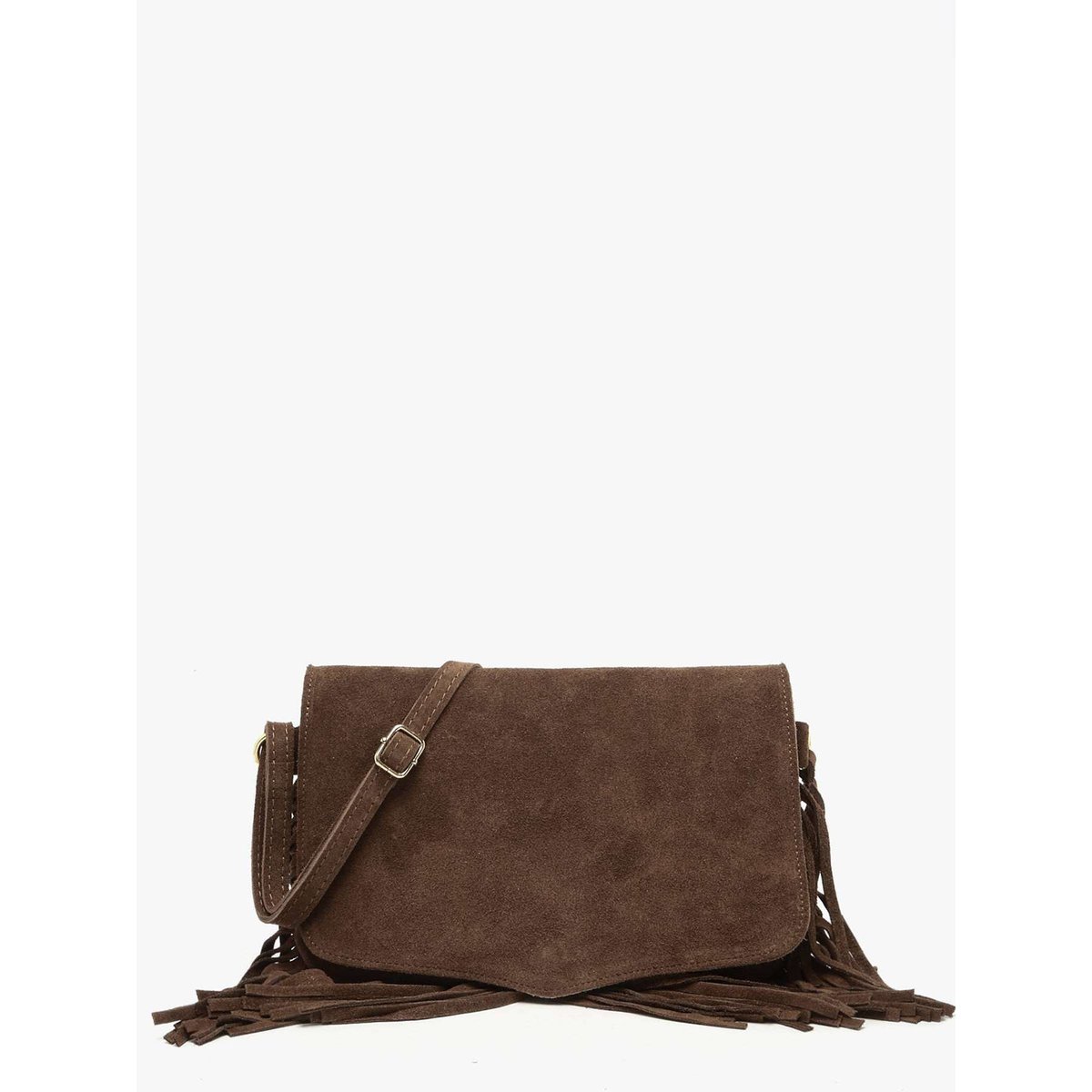 Sac bandoulière Velvet cuir testa moro, MILANO