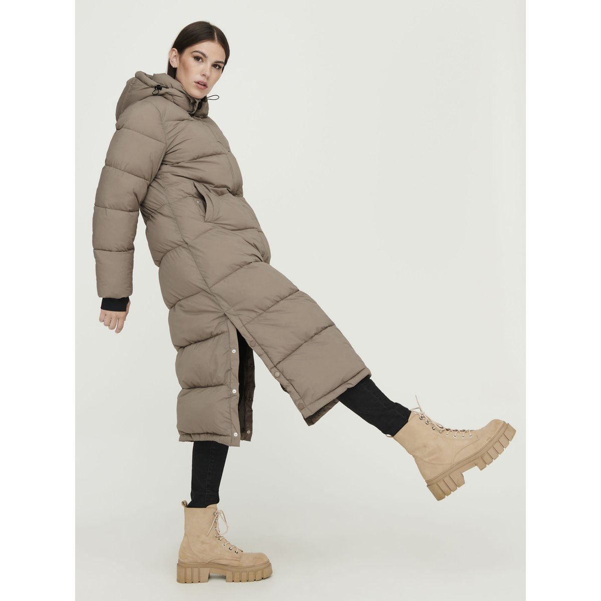 Doudoune taupe gray, ONLY