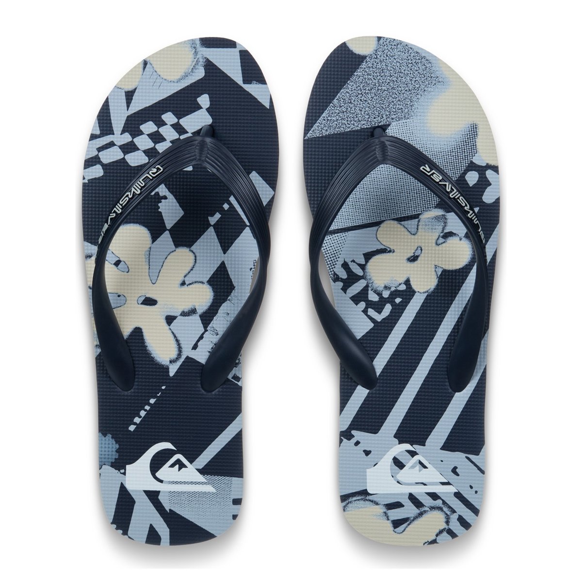 Tongs MOLOKAI ART noir black 6, QUIKSILVER
