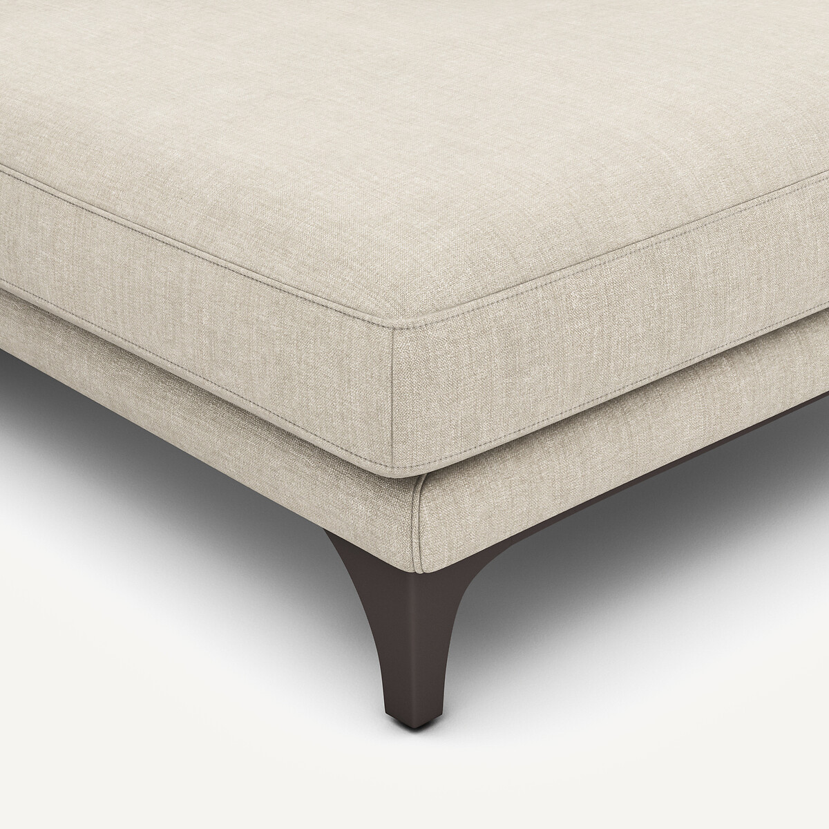 Canapé d'angle, en coton et lin, ARMENTO beige, AM.PM