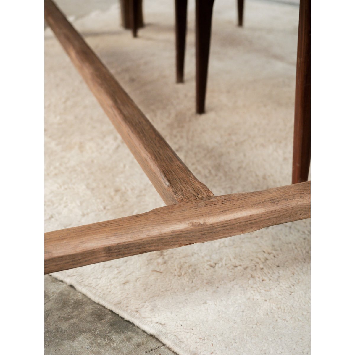 Table à manger rectangulaire en bois Romy N°1543 - Bon état bois clair, DEBONGOUT