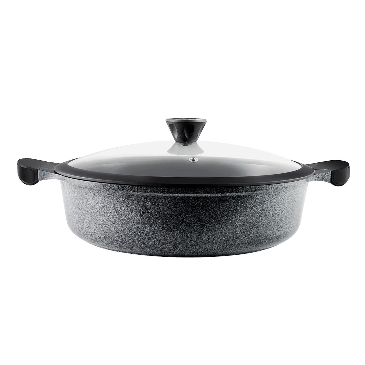 Sautoir 32cm - "Charbon" couleur unique, LAGUIOLE CUISSON