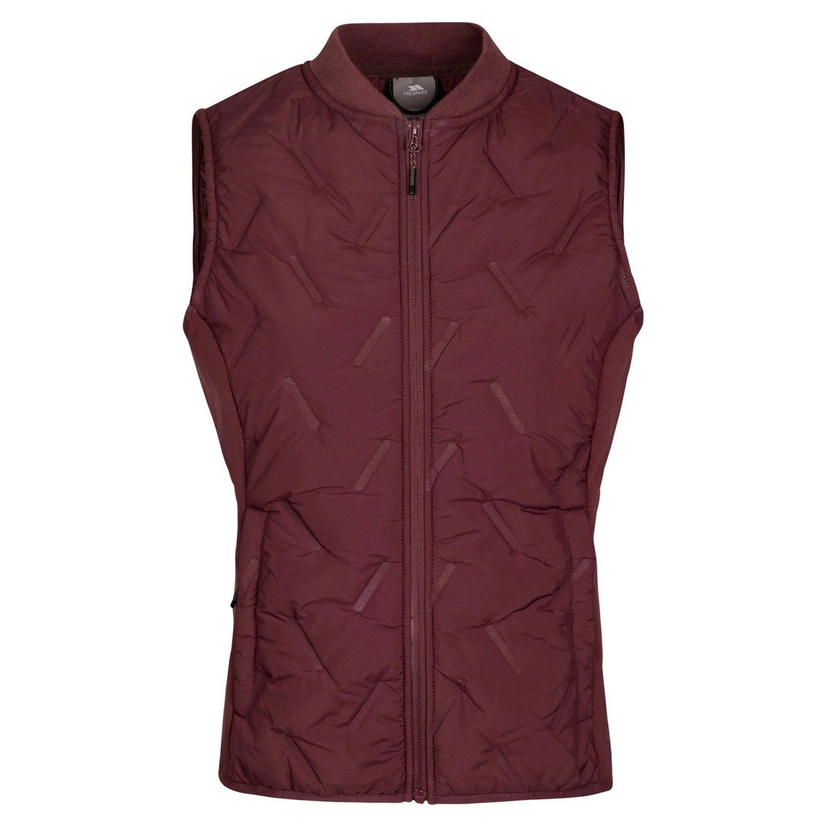 Veste hybride de sport sans manches MIRAN bordeaux, TRESPASS