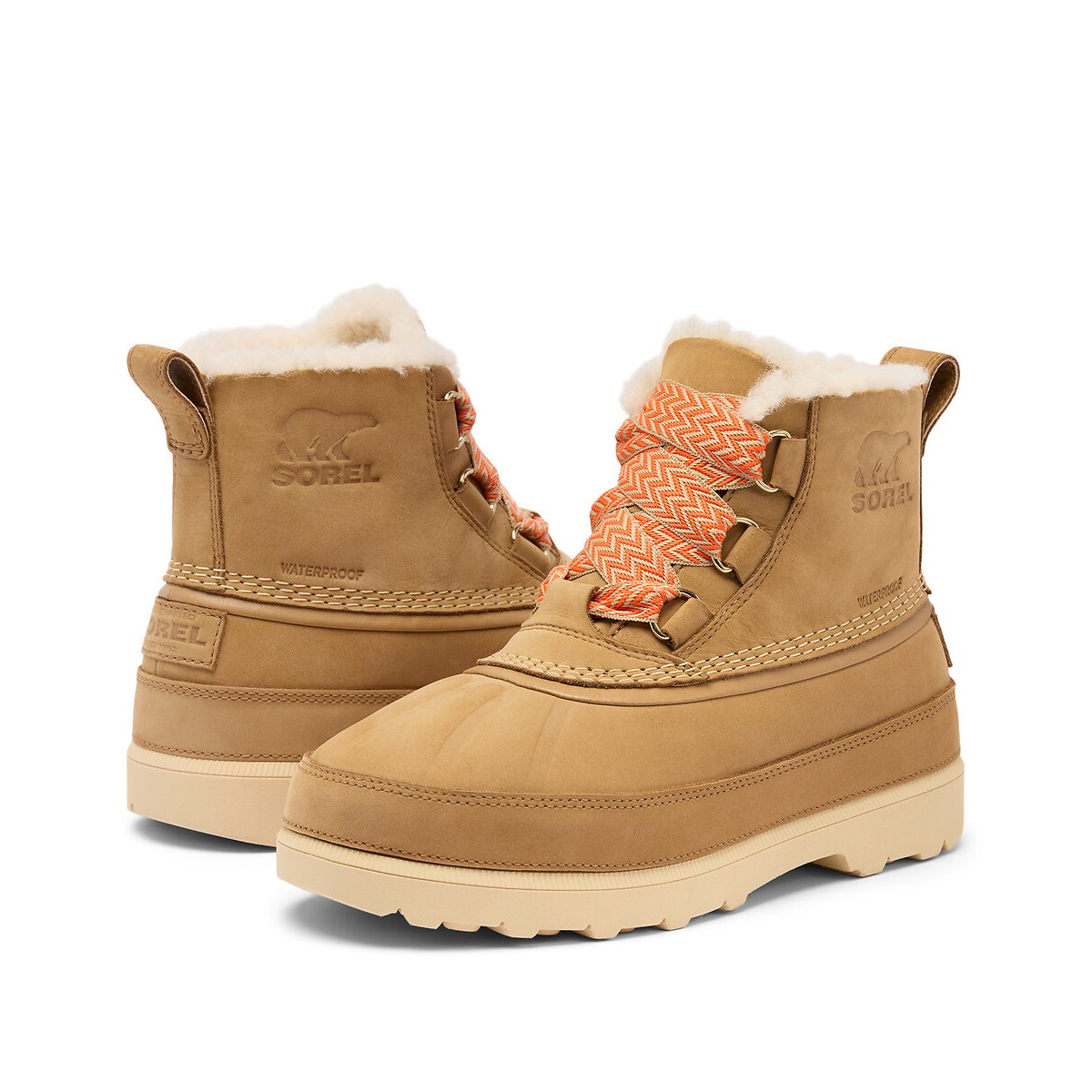 Waterdichte, gevoerde laarzen AMBLER FIRESIDE CHUKKA camel, SOREL