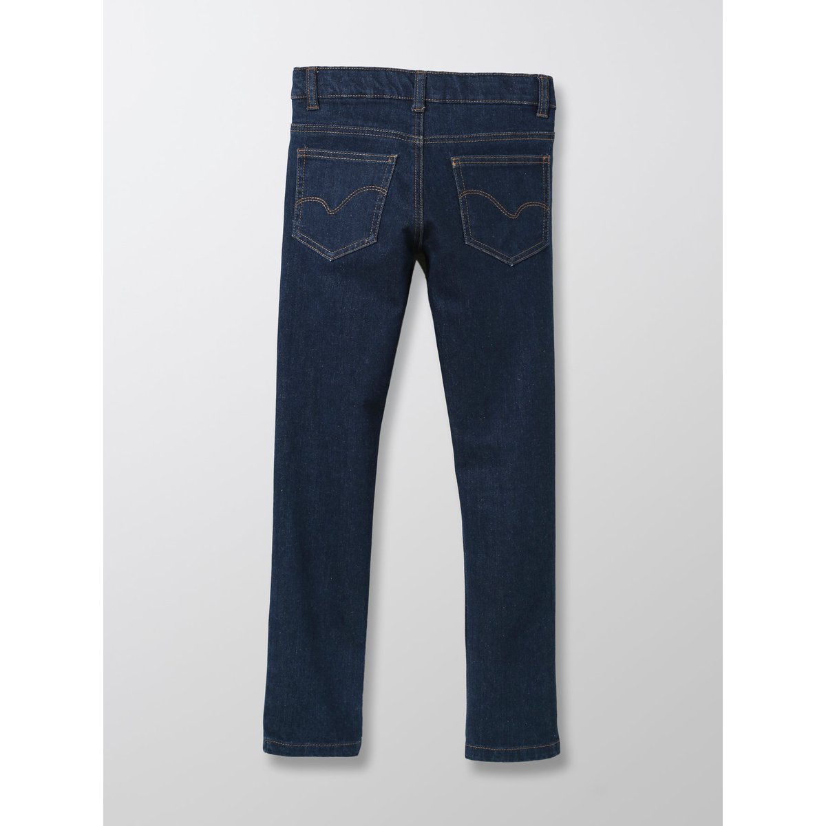 Jean coupe slim bleu fonce uni, CYRILLUS
