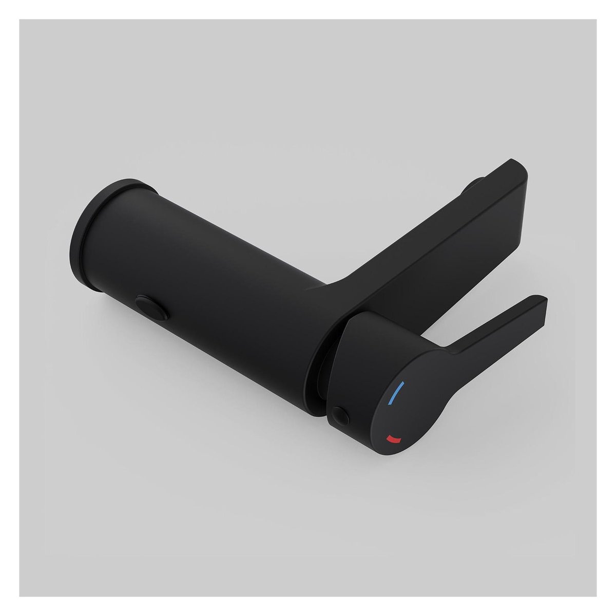 Robinet salle de bain mitigeur bec bas Neto noir, MOB IN