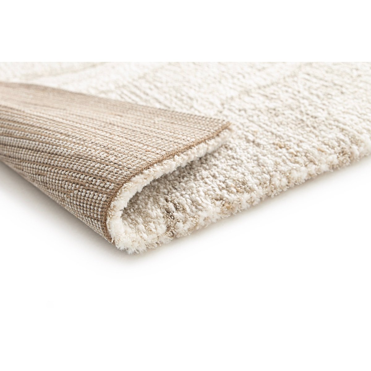Tapis doux et design STRATA beige sable, AFK LIVING