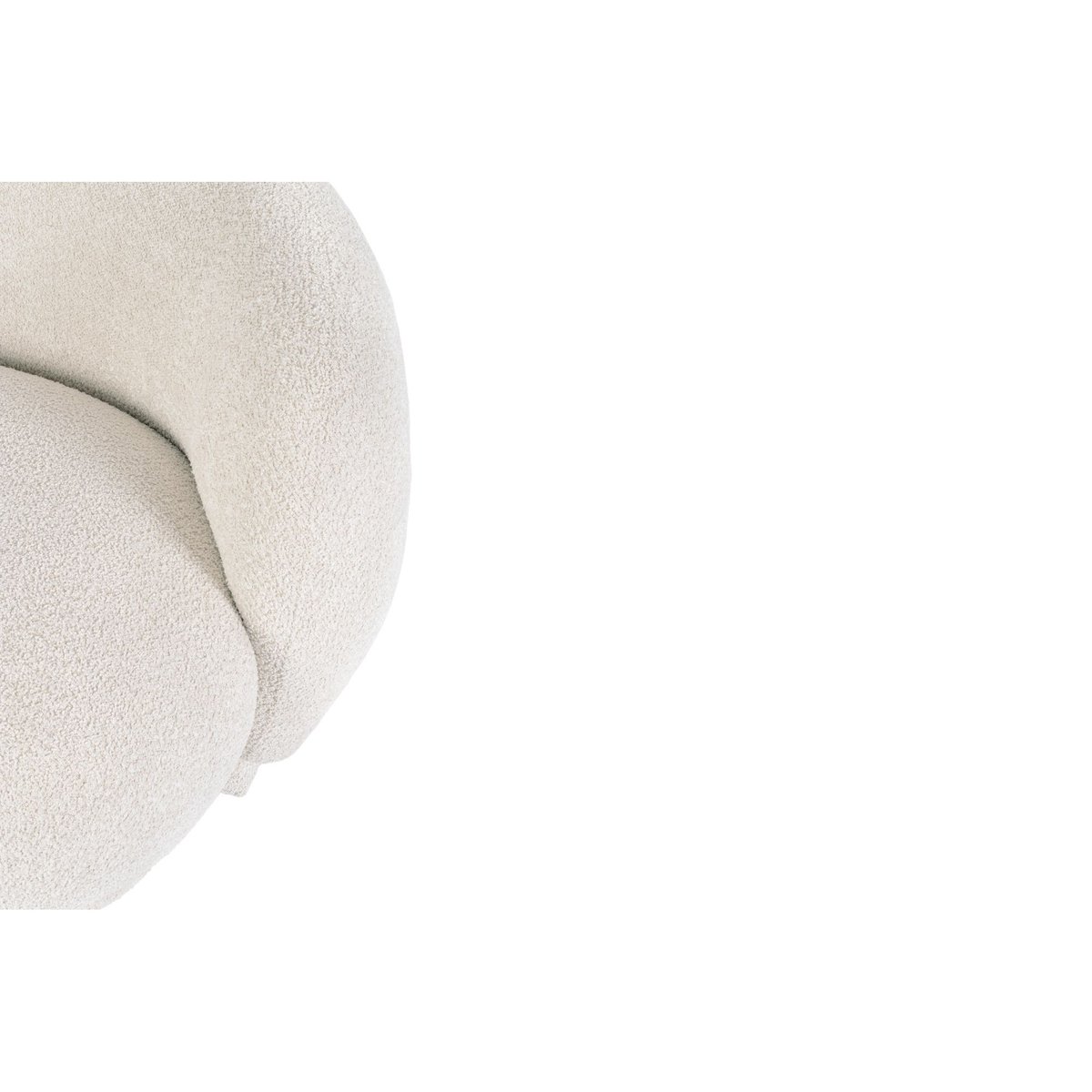 Canapé 3 places en tissu bouclette beige L191 - ELLA beige, HELLIN, DEPUIS 1862