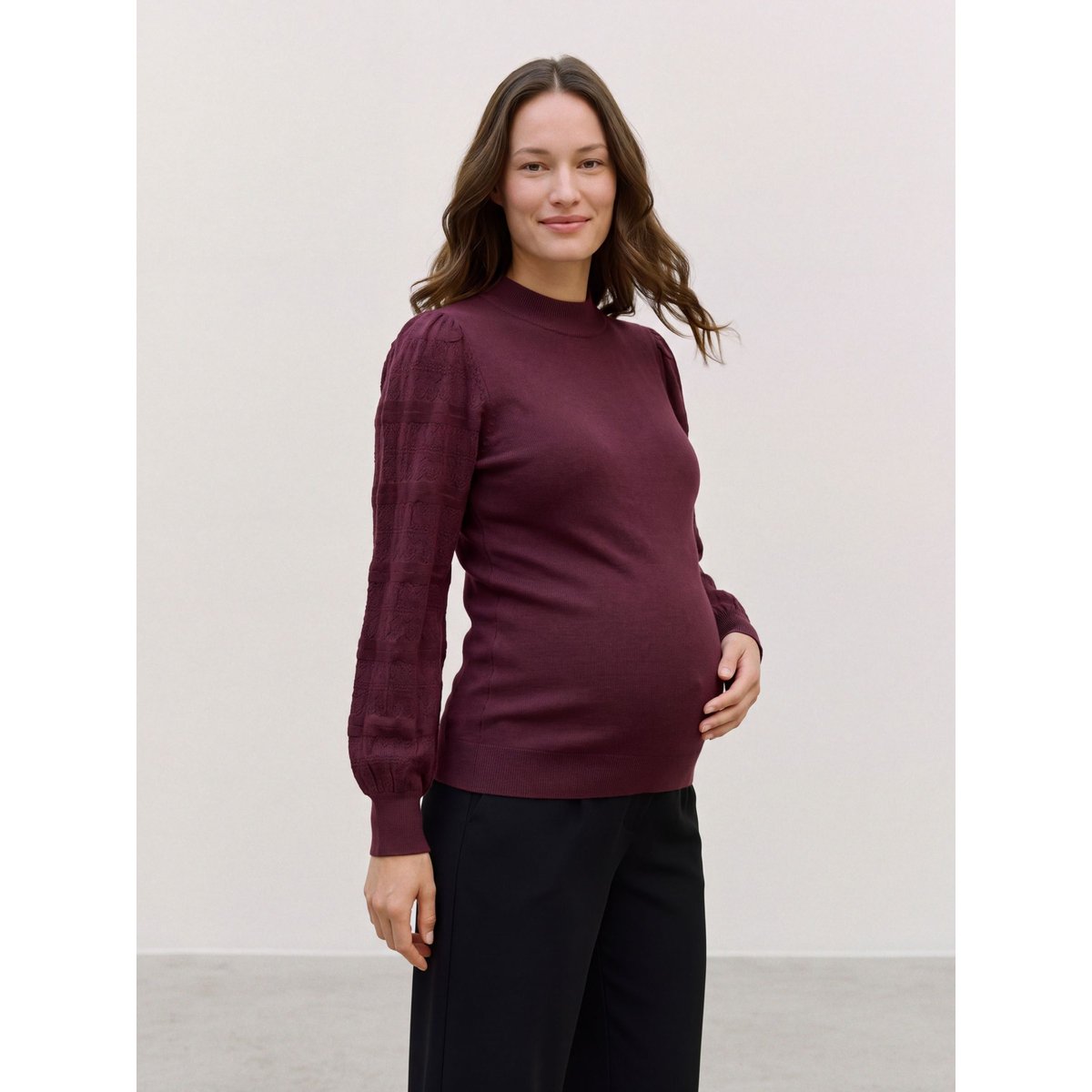 Pull En Maille rouge - windsor wine 1, VERO MODA