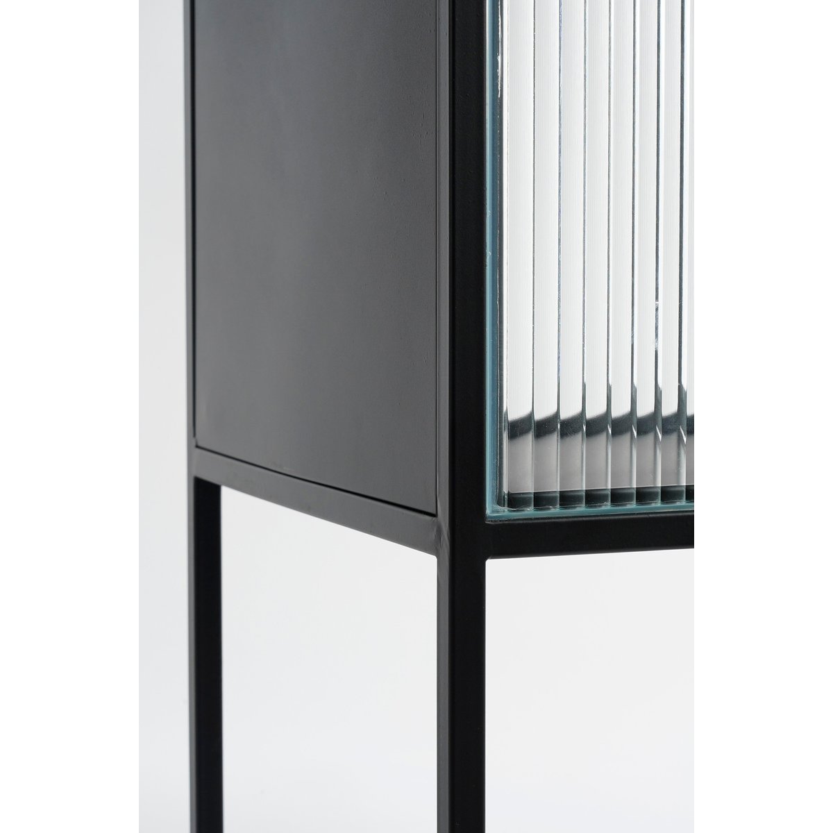 Armoire de rangement H90 cm CLIFTON noir, MICA DECORATIONS