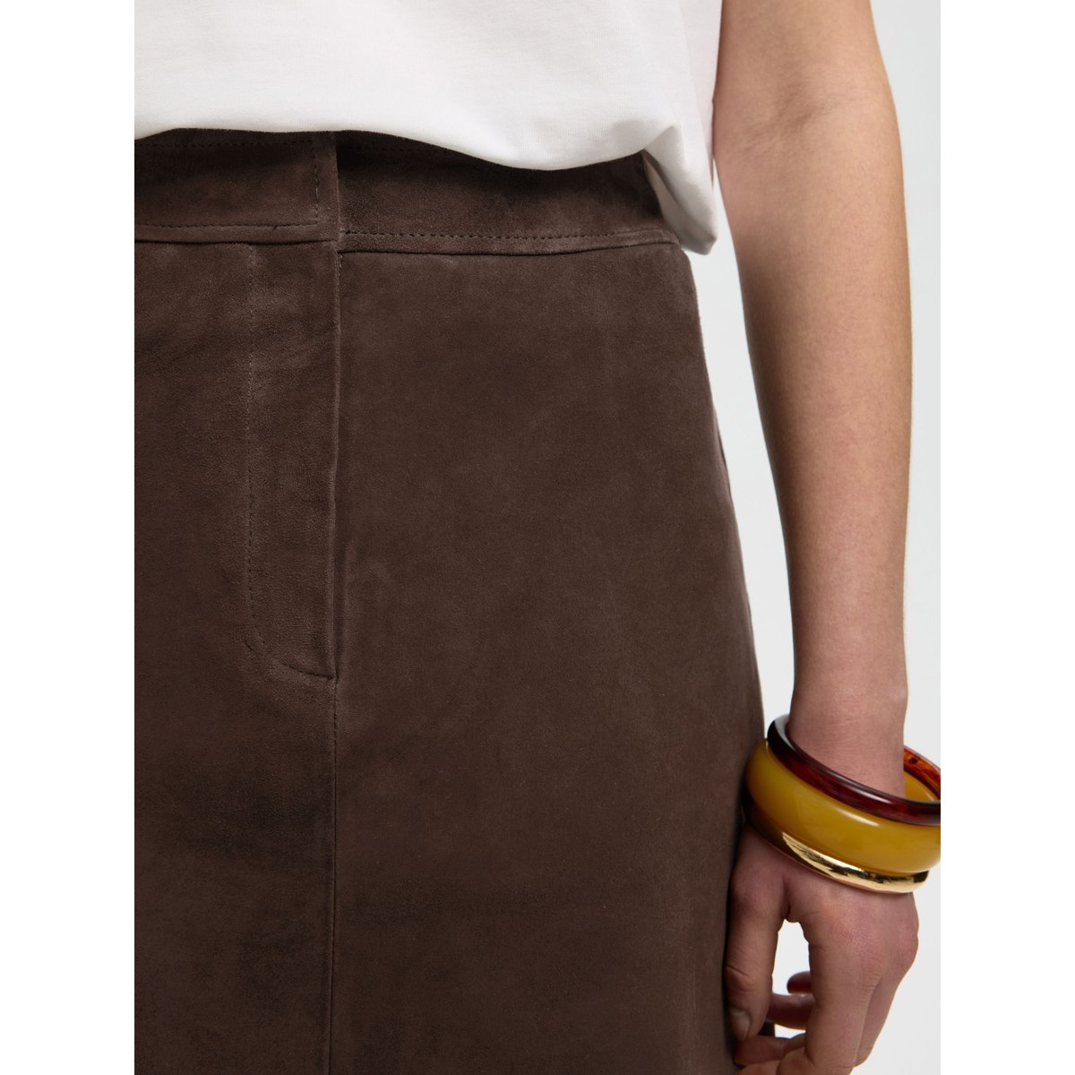 Mini-Jupe marron - delicioso, SELECTED