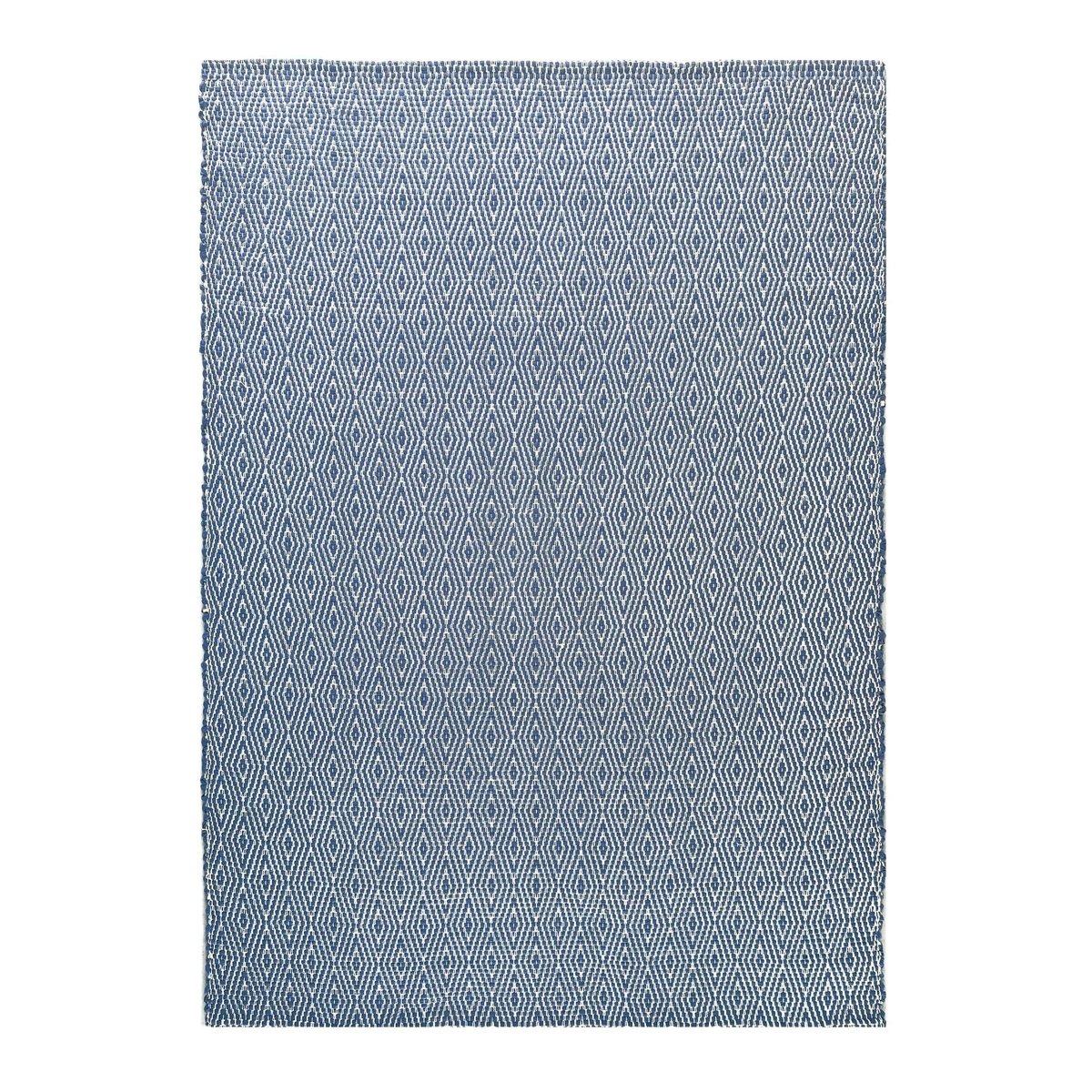 Tapis en fibres recyclées tissé à la main PESSOA bleu naturel, AFK LIVING