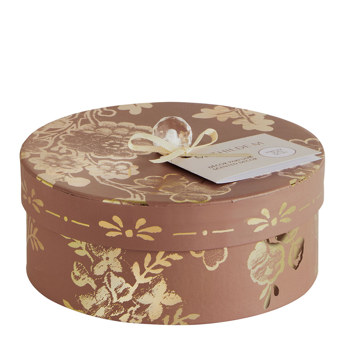 Coffret décor parfumé Voile de Lin TRÉSOR DE FLEURS rose, MATHILDE M