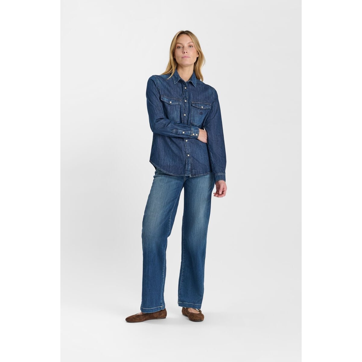 Chemise en jeans BARBO blue, LE TEMPS DES CERISES