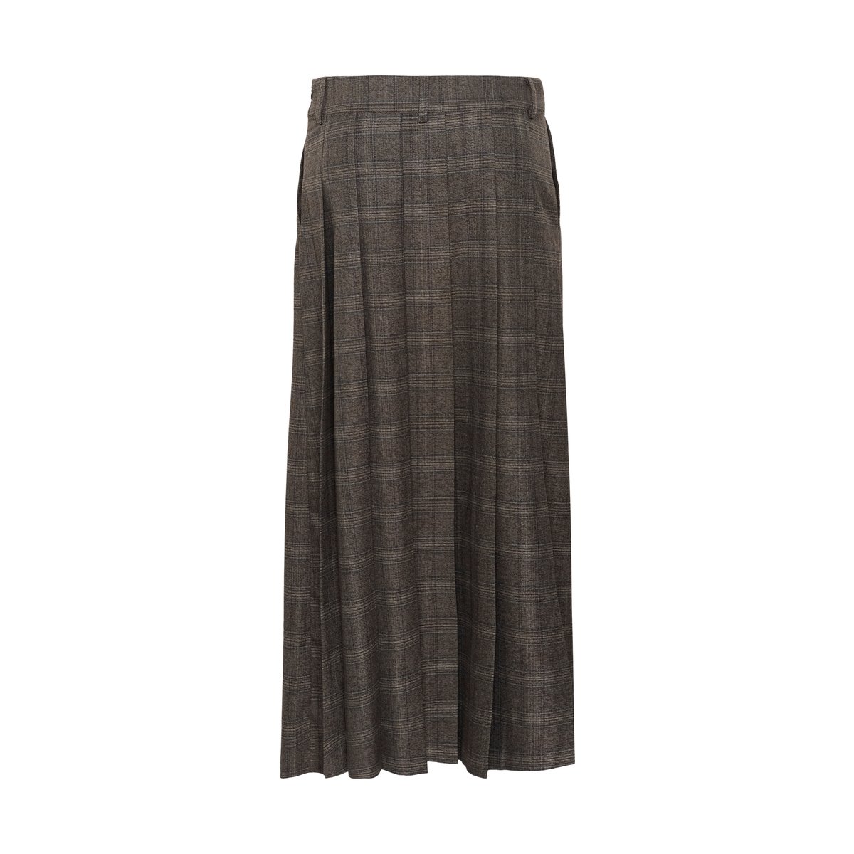 Jupe - tissage léger marron brown check, CULTURE