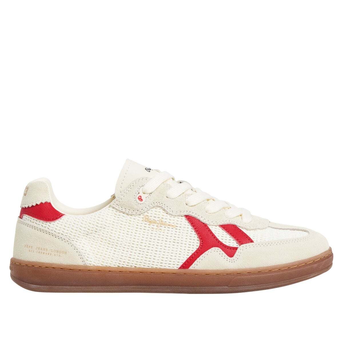 Ball - Baskets En Cuir À Semelle Cupsole blanc cassé, PEPE JEANS
