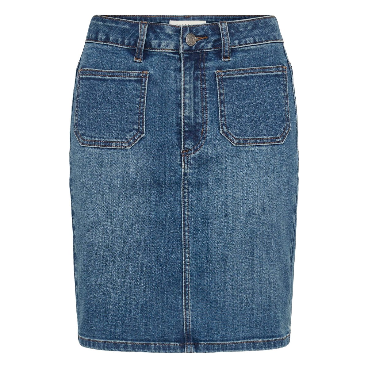 Jupe en jean bleu medium blue denim, KAFFE