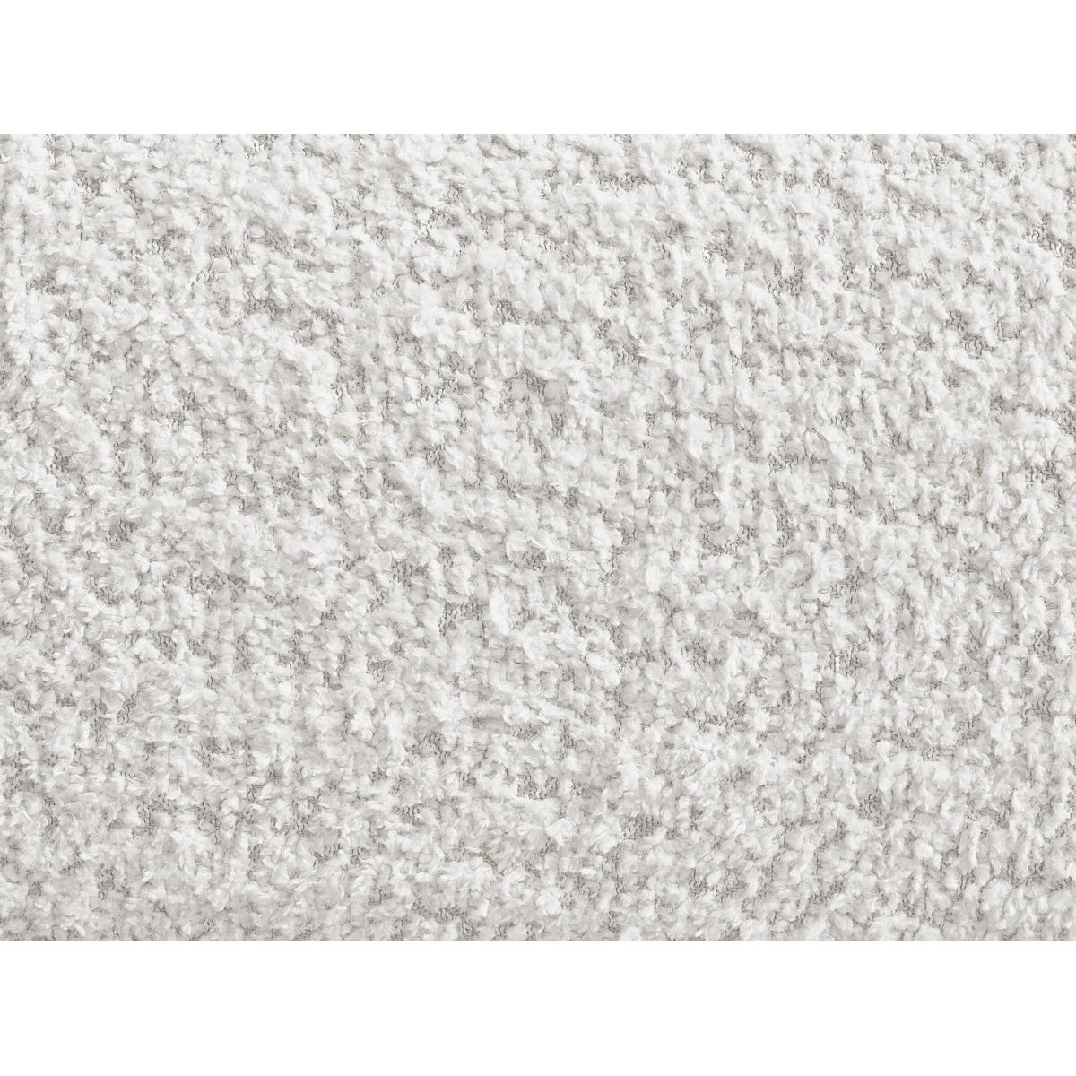 Pouf tissu bouclette, PAMIRA blanc, BOBOCHIC