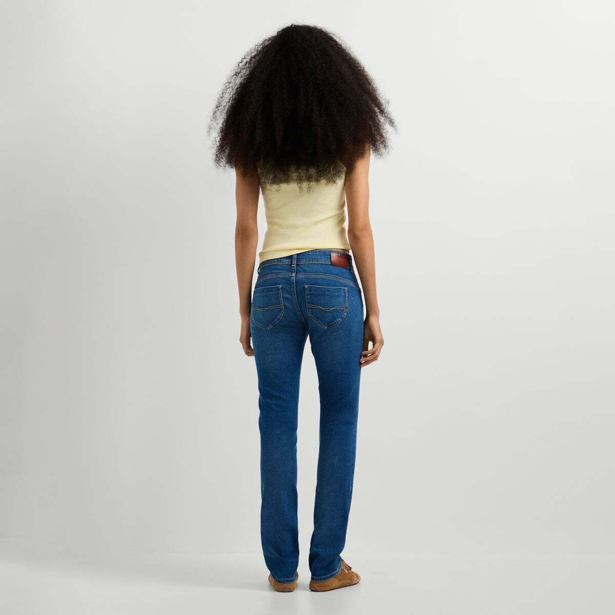 Brooke - Jean Coupe Slim, Taille Basse authentique bleu vif, PEPE JEANS