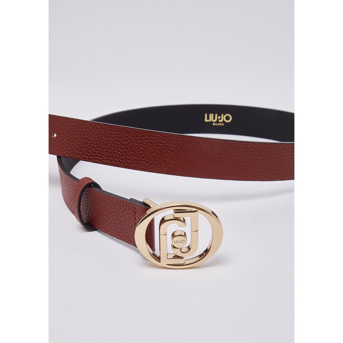 Ceinture avec logo rond rouge, LIU JO