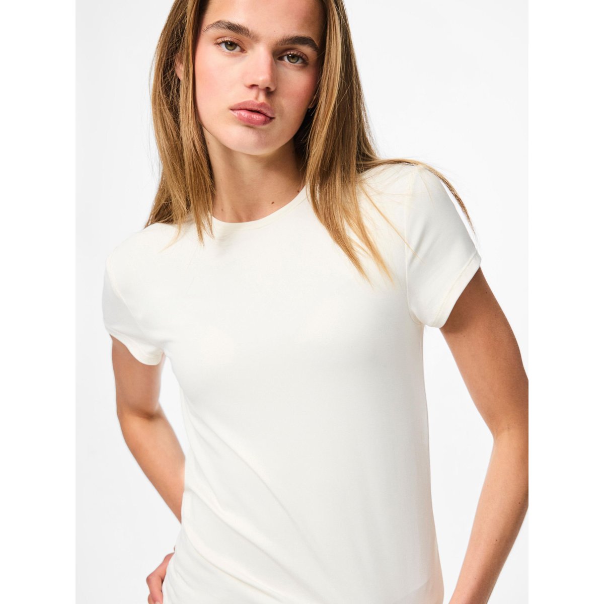 T-Shirt blanc - coconut milk, PIECES