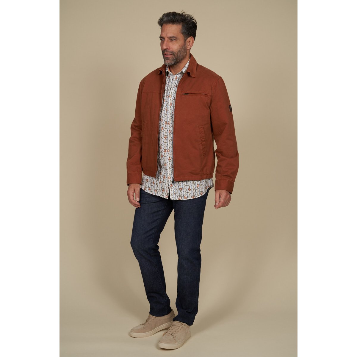 Jean léger regular tapered stretch bleu marine, MCS