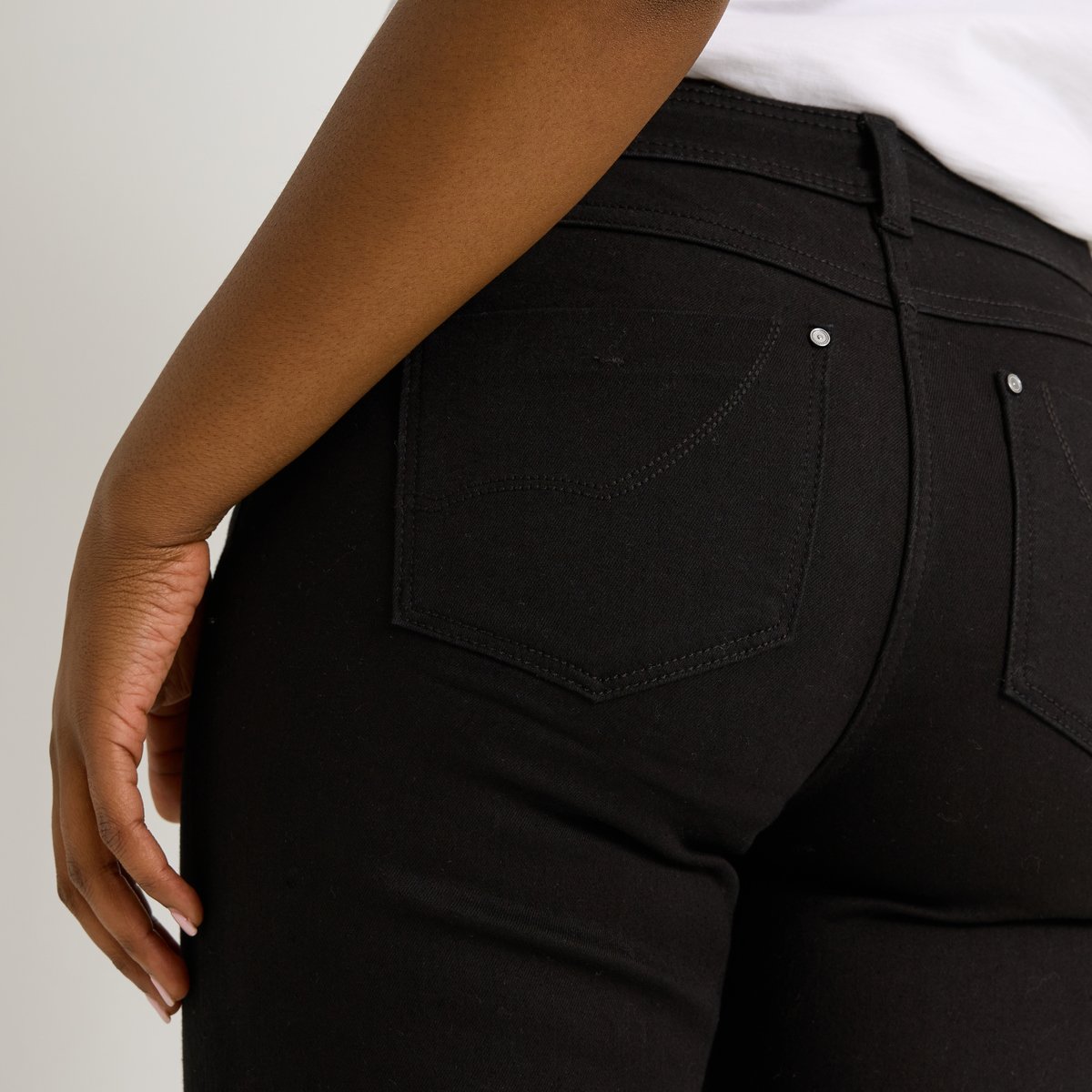 Jean droit NEWYORK D01 noir, GRAIN DE MALICE