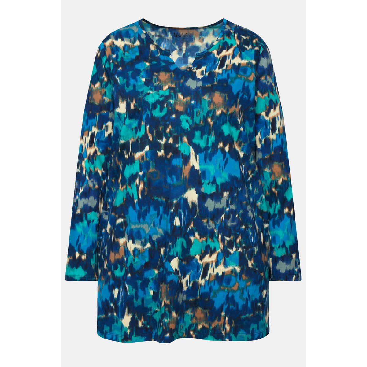 T-shirt long marine, ULLA POPKEN