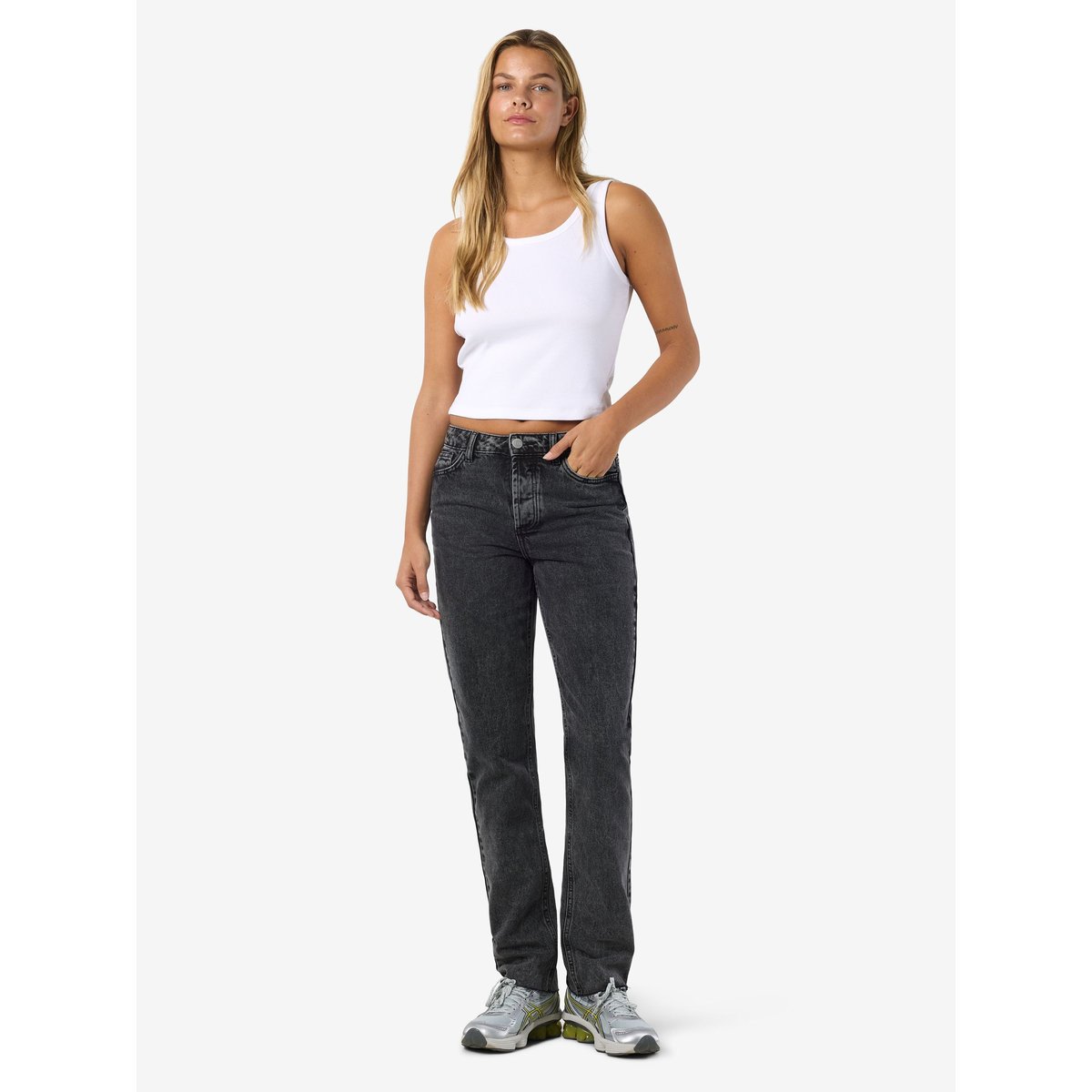 Jean Slim dark grey denim, NOISY MAY