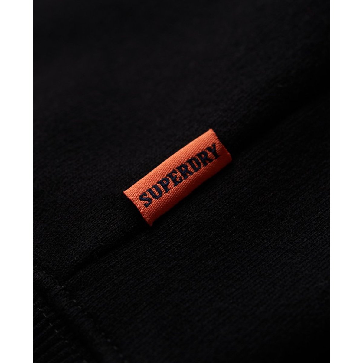 Sweat ras-du-cou à logo Essential noir, SUPERDRY