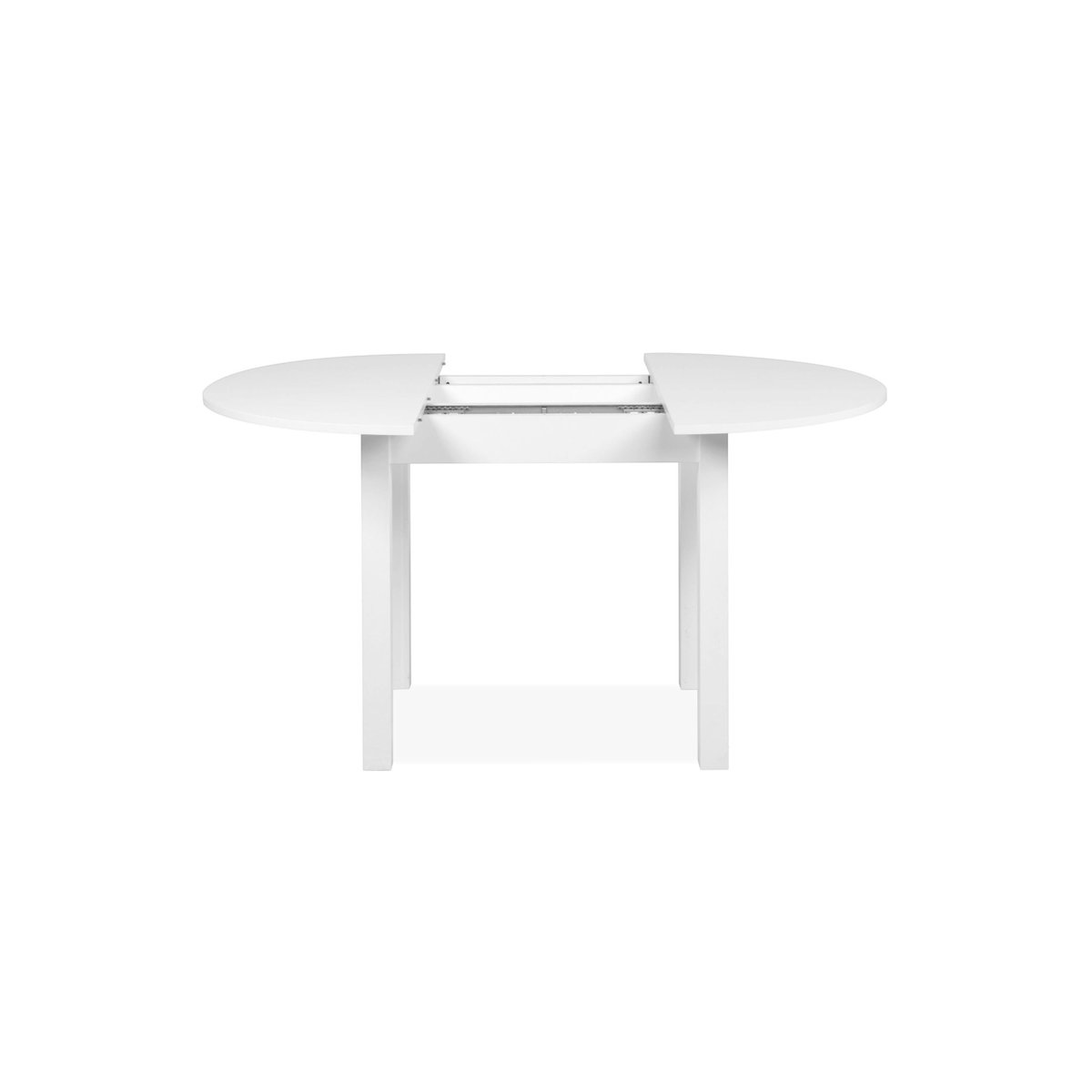 Table ronde extensible 4/6 places, esprit bistrot ALVA blanc, PIER IMPORT