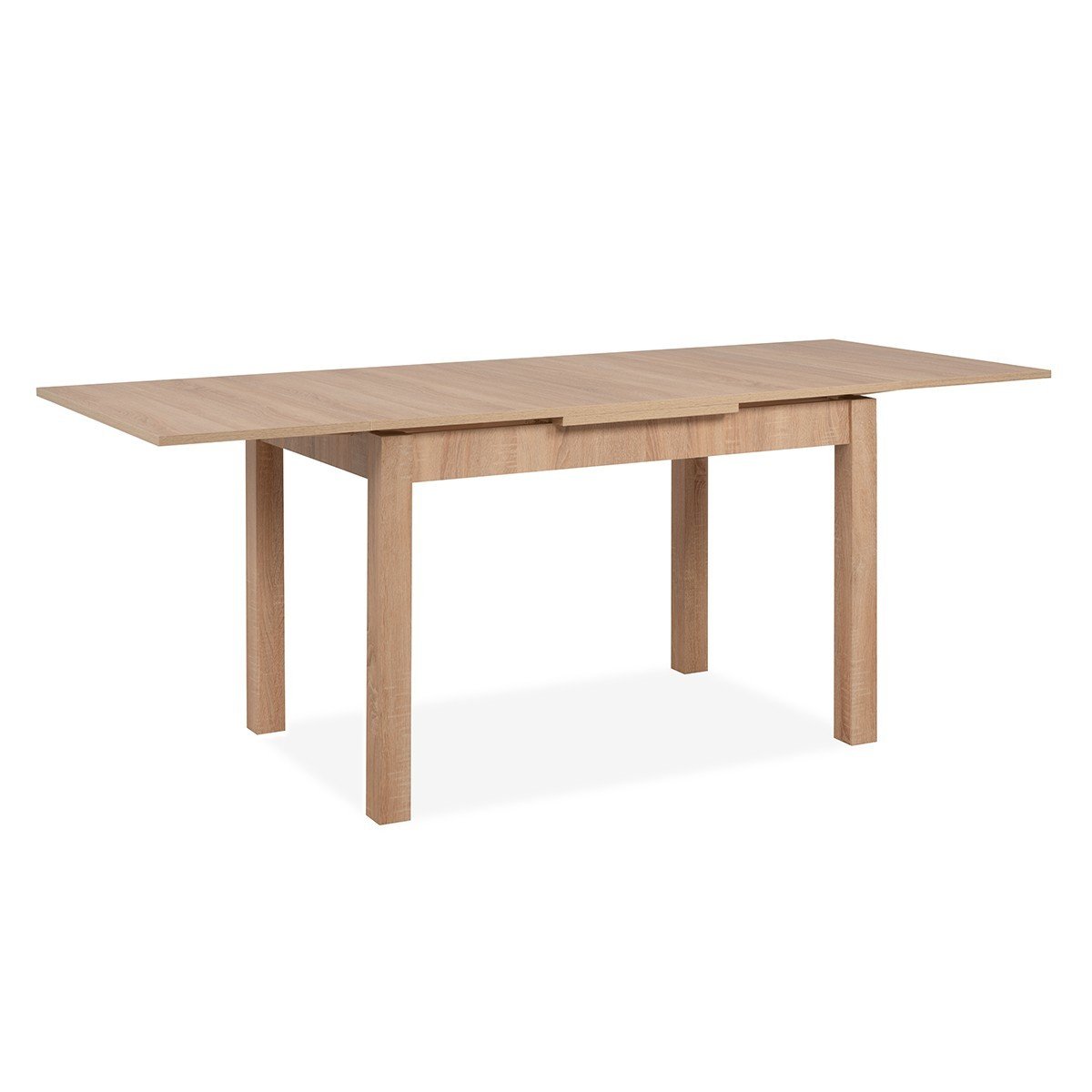 Table à manger extensible décor chêne sonoma L120-200 cm - LONGFORD bois clair, CALICOSY
