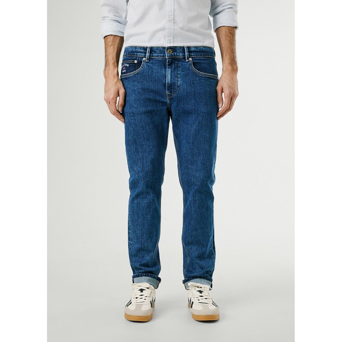 Jean slim Hatch bleu moyen, PEPE JEANS