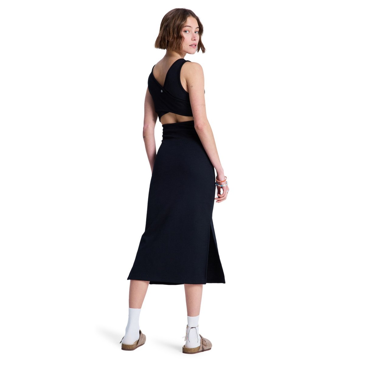 Robe midi GOOD KEEPSAKE. noir anthracite, ROXY