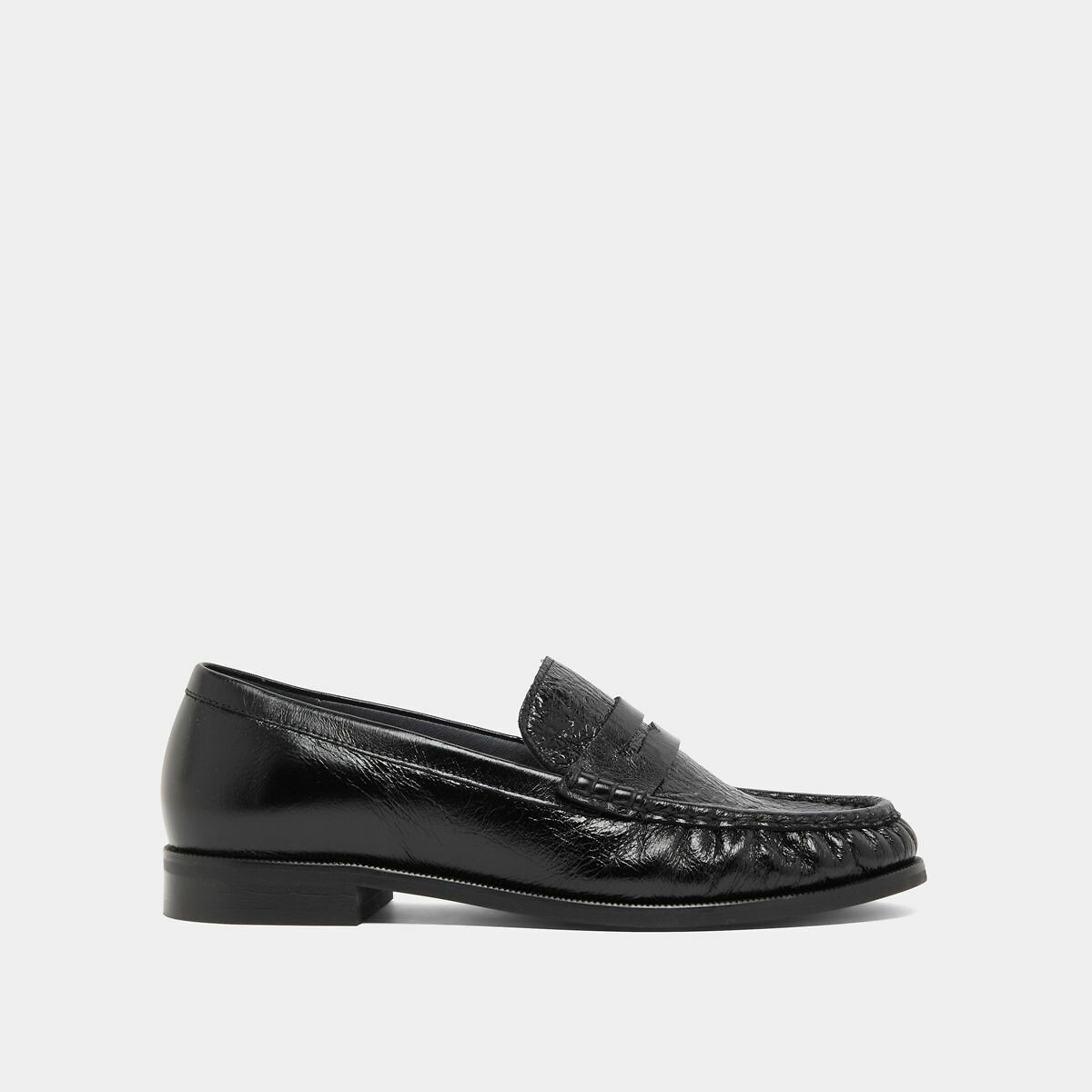 Mocassins en cuir, Delice noir, JONAK
