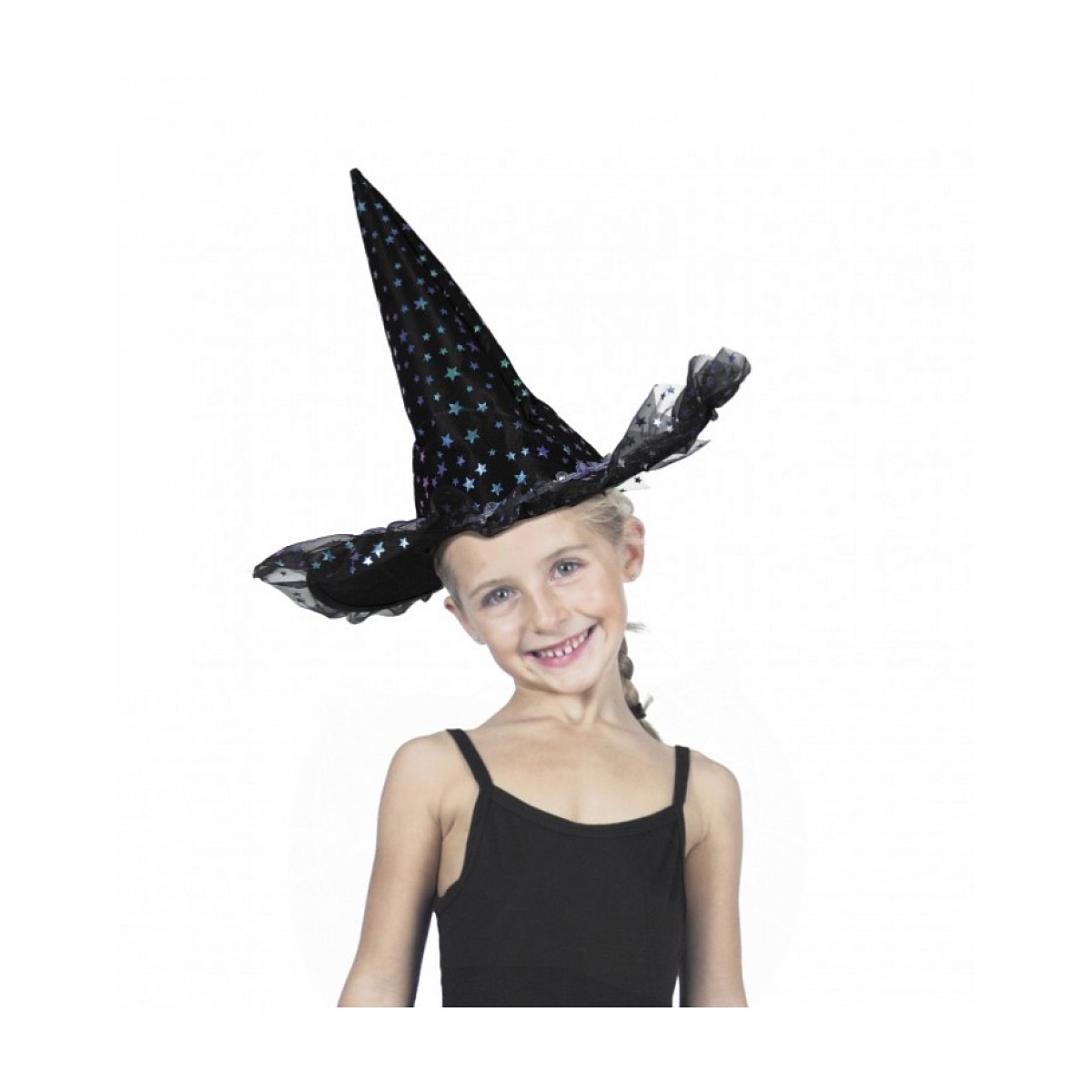 Chapeau sorciere etoiles irisees luxe enfant couleur unique, PARTY PRO