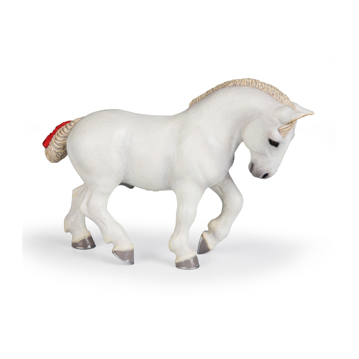 Figurine Percheron blanc blanc, PAPO