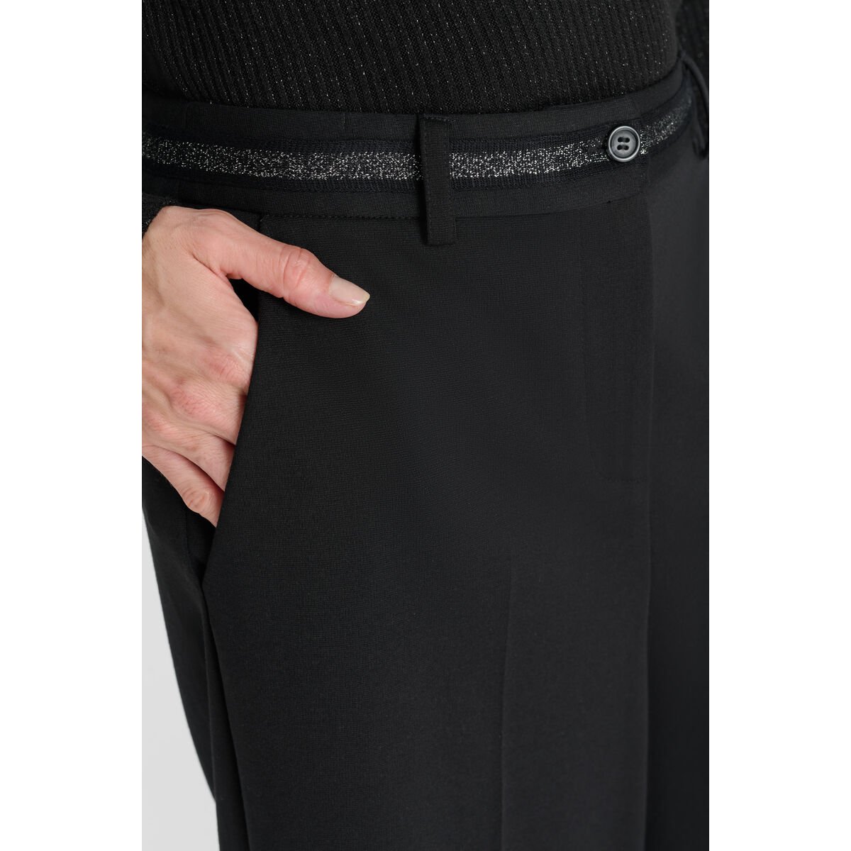Pantalon pantacourt FELIPA black, LE TEMPS DES CERISES