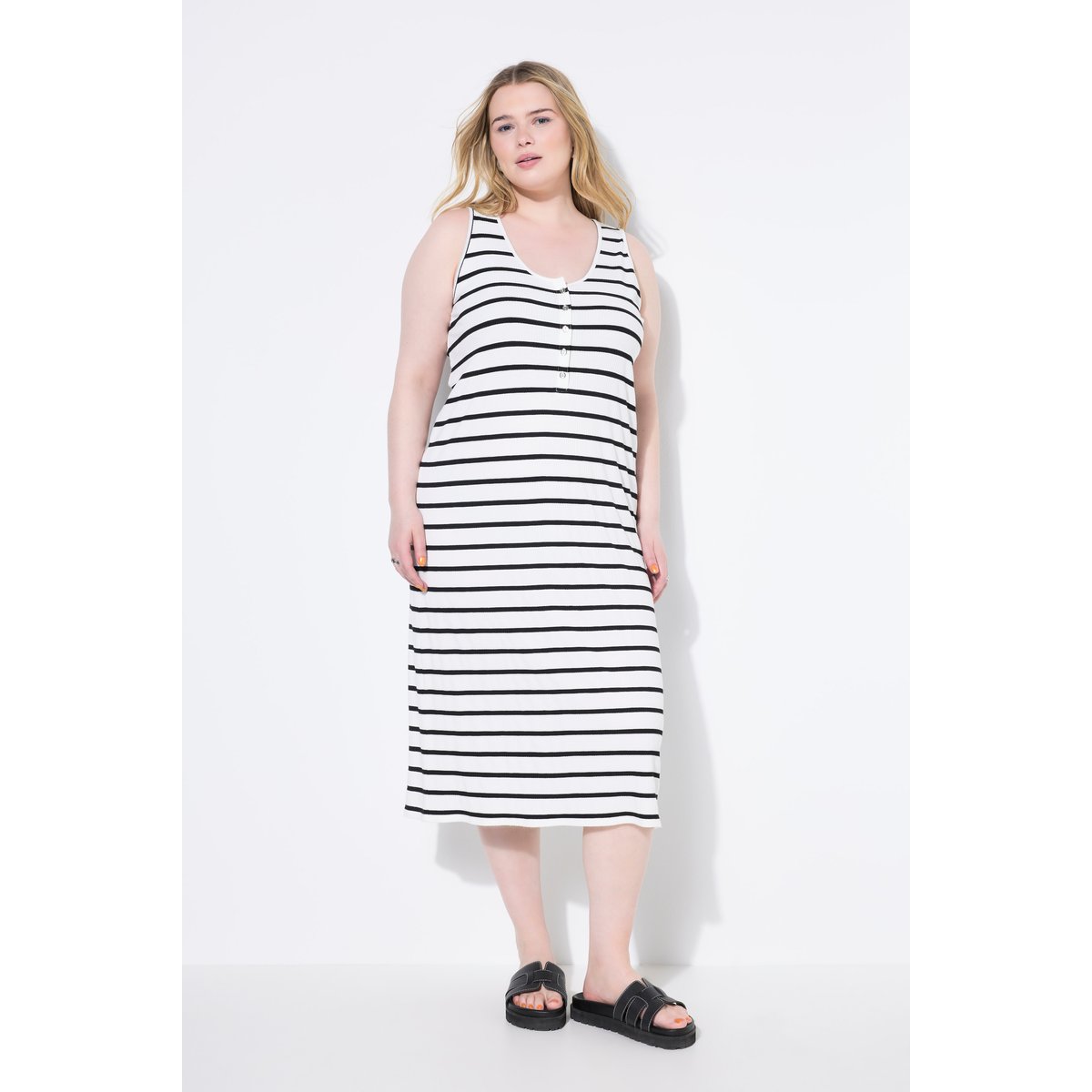 Robe midi sans manches blanc cassé, STUDIO UNTOLD