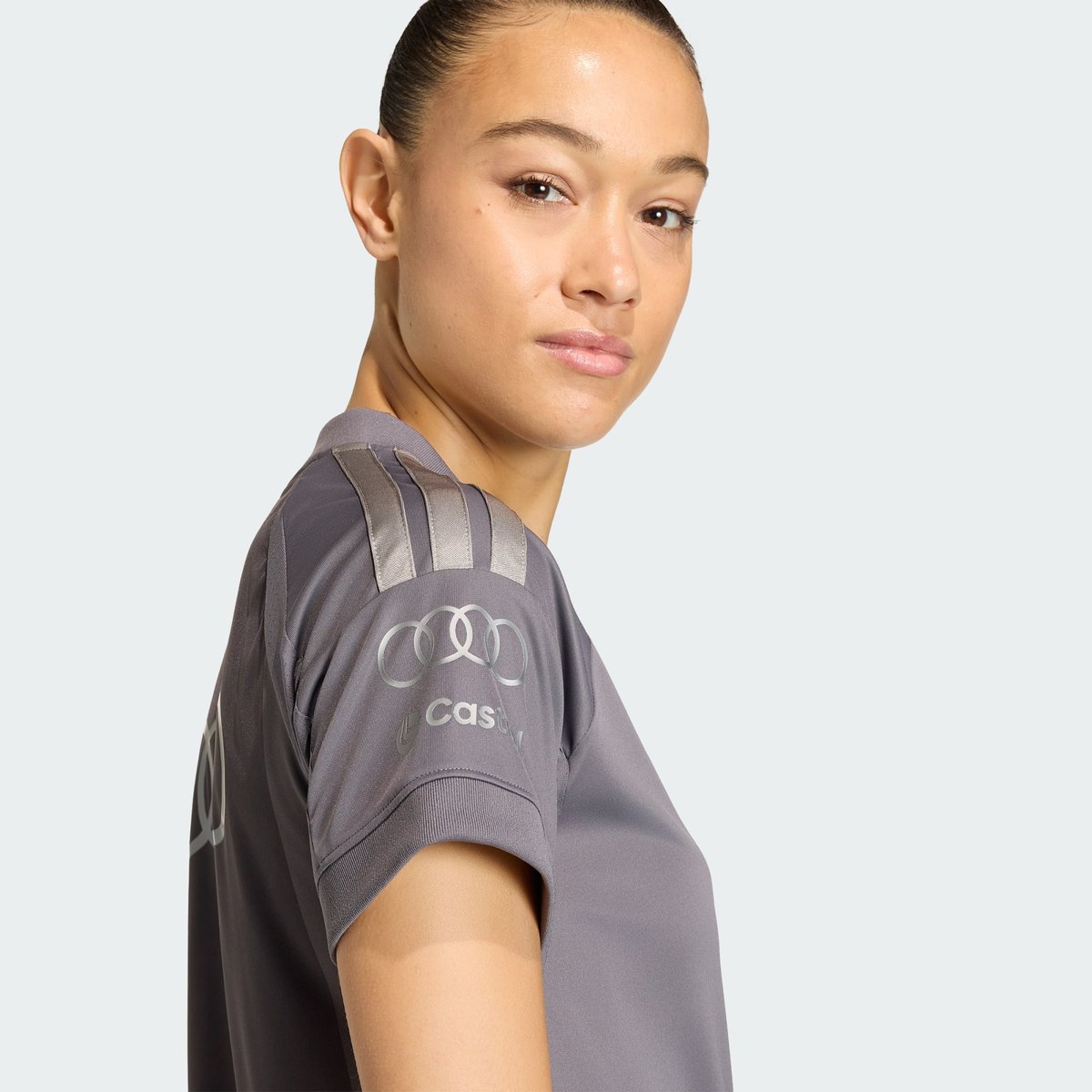 Maillot De Pilote À Manches Courtes Réplique De L’équipe Audi Revolut F1 grey strata / iron metallic, adidas Performance